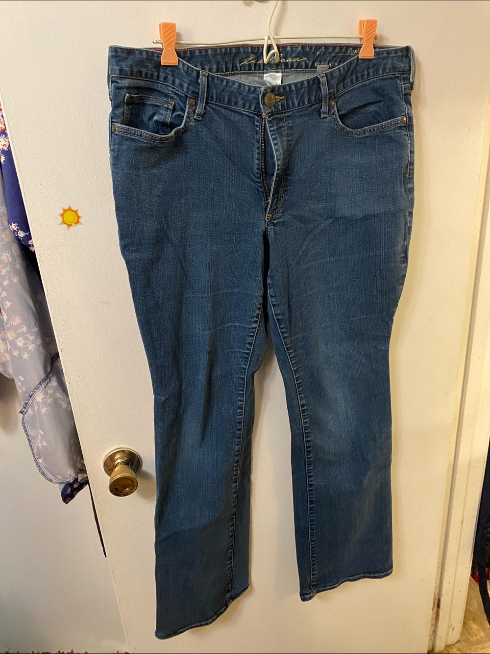 Eddie Bauer curvy Medium Blue Boot-Cut Jeans